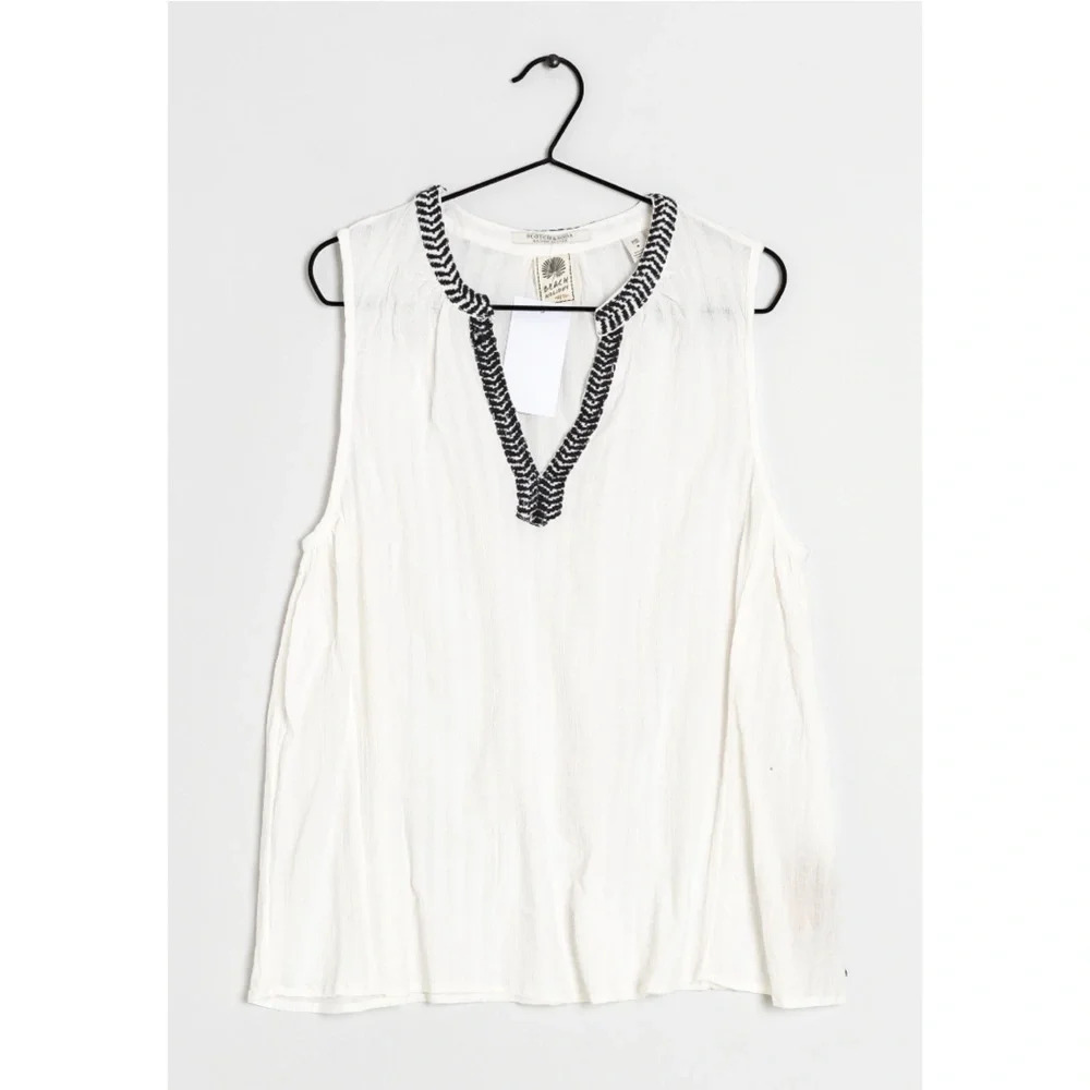 scotch & soda beach holiday flowy cotton tank top size 2